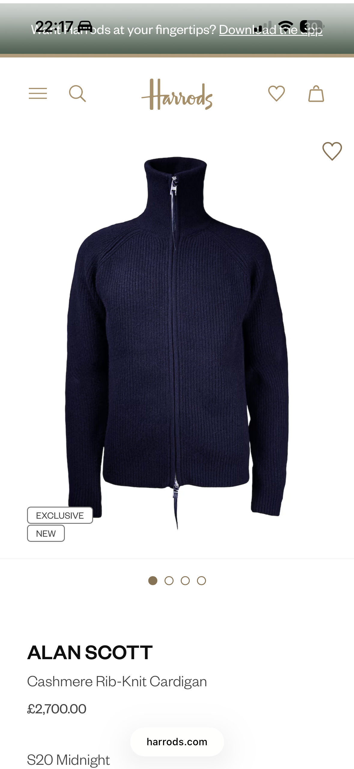 Harrods Store Online goes live