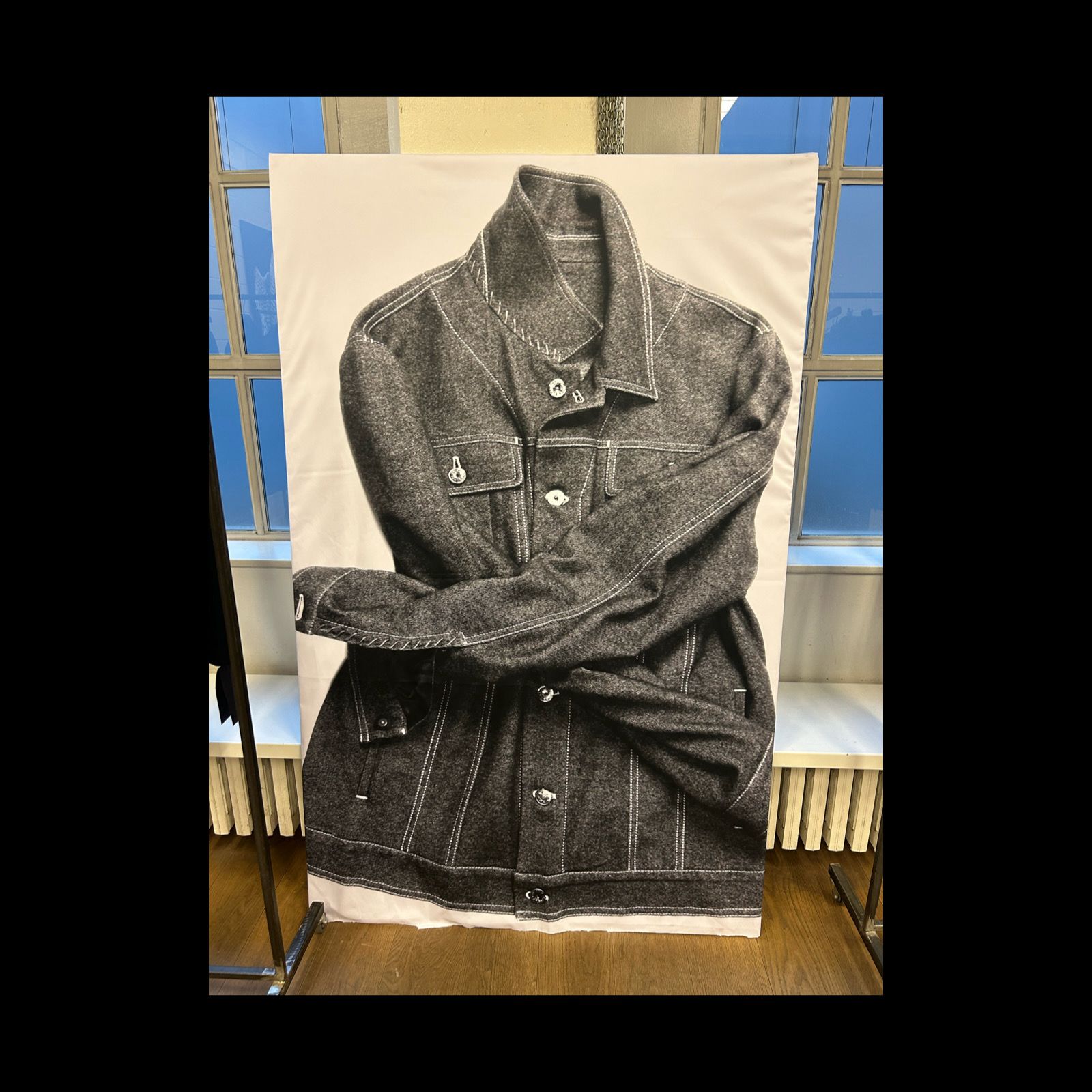 カシミアストレッチデニムジャケット