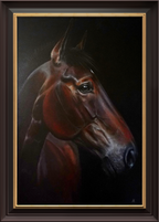 Original Hand-painted Lifesize Portrait Headshot Acrylic Medium