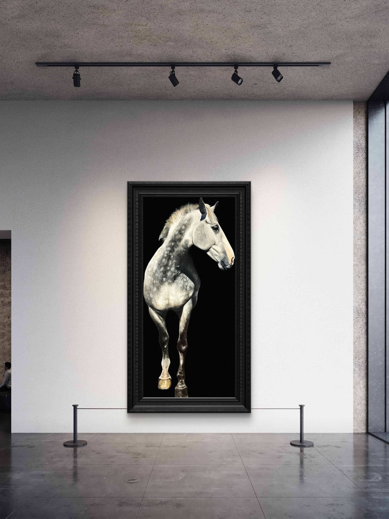 80" x 40" Original Hand painted Lifesize Portrait Front view Oil Medium