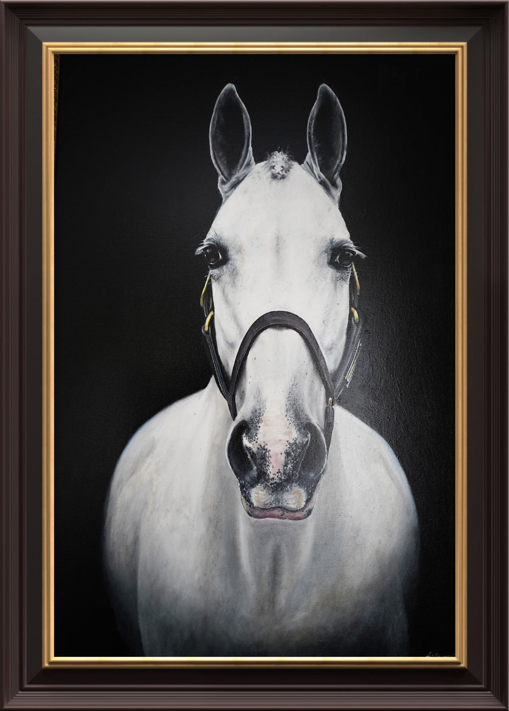 Original Hand-painted Lifesize Portrait Headshot Acrylic Medium