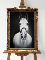 24" x 36" Original Hand-painted Lifesize Portrait Headshot Acrylic Medium