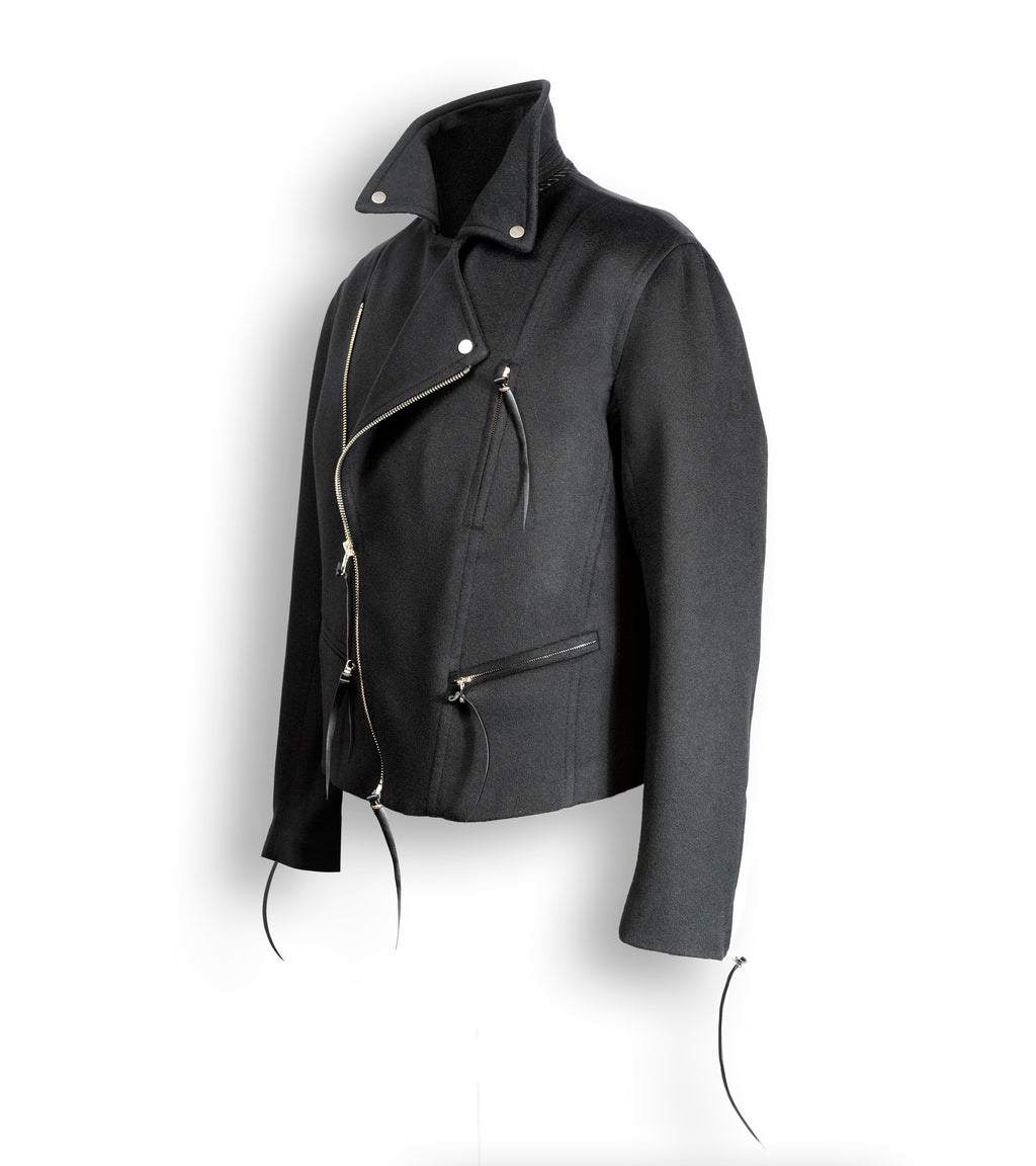 カシミアストレッチバイカージャケット
