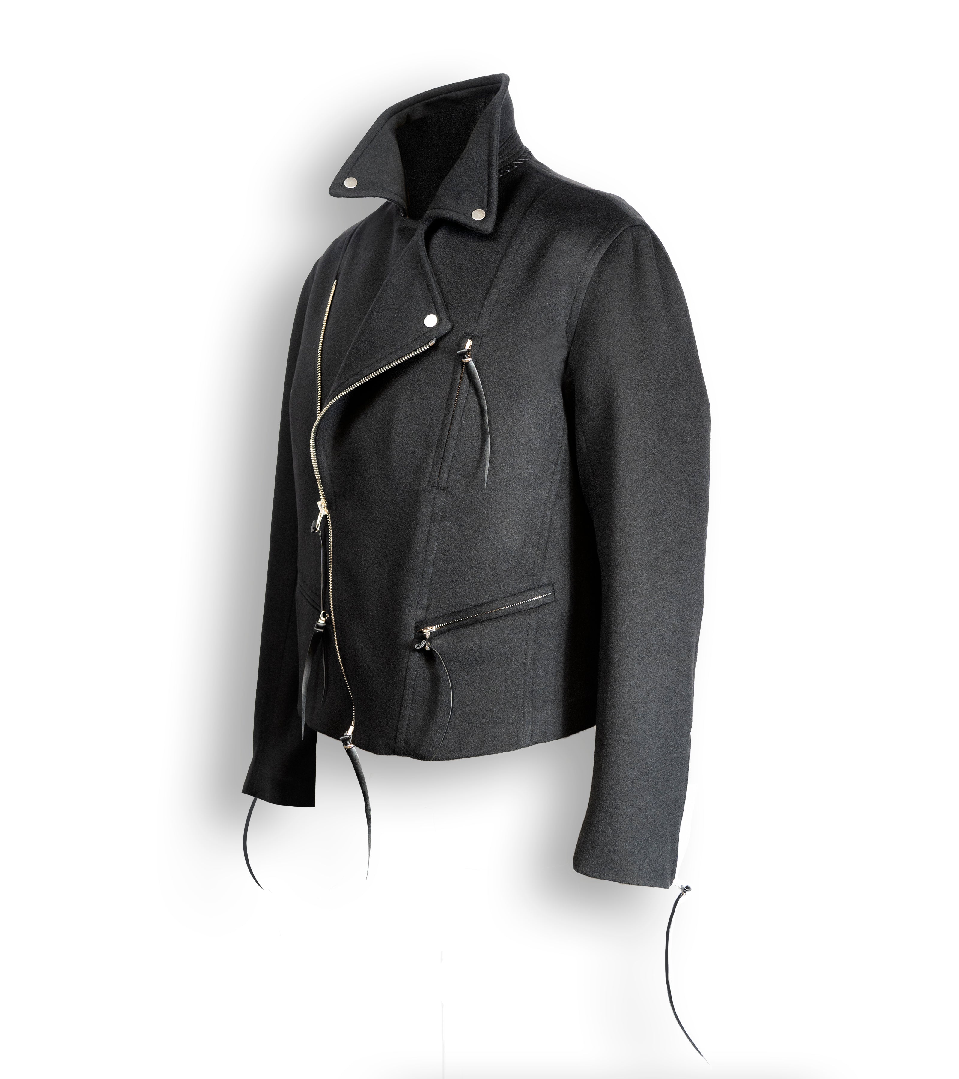 カシミアストレッチバイカージャケット