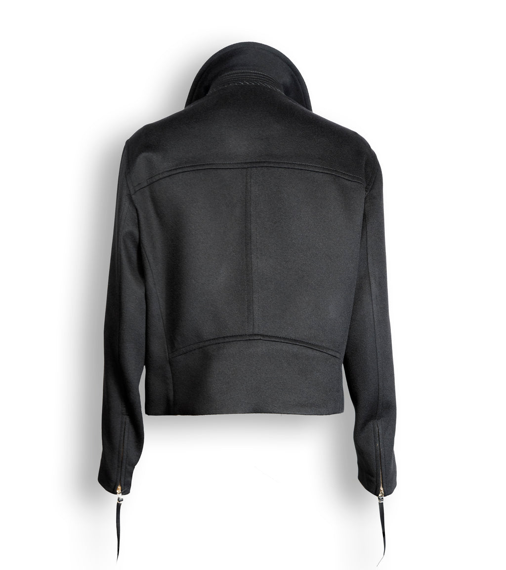 カシミアストレッチバイカージャケット