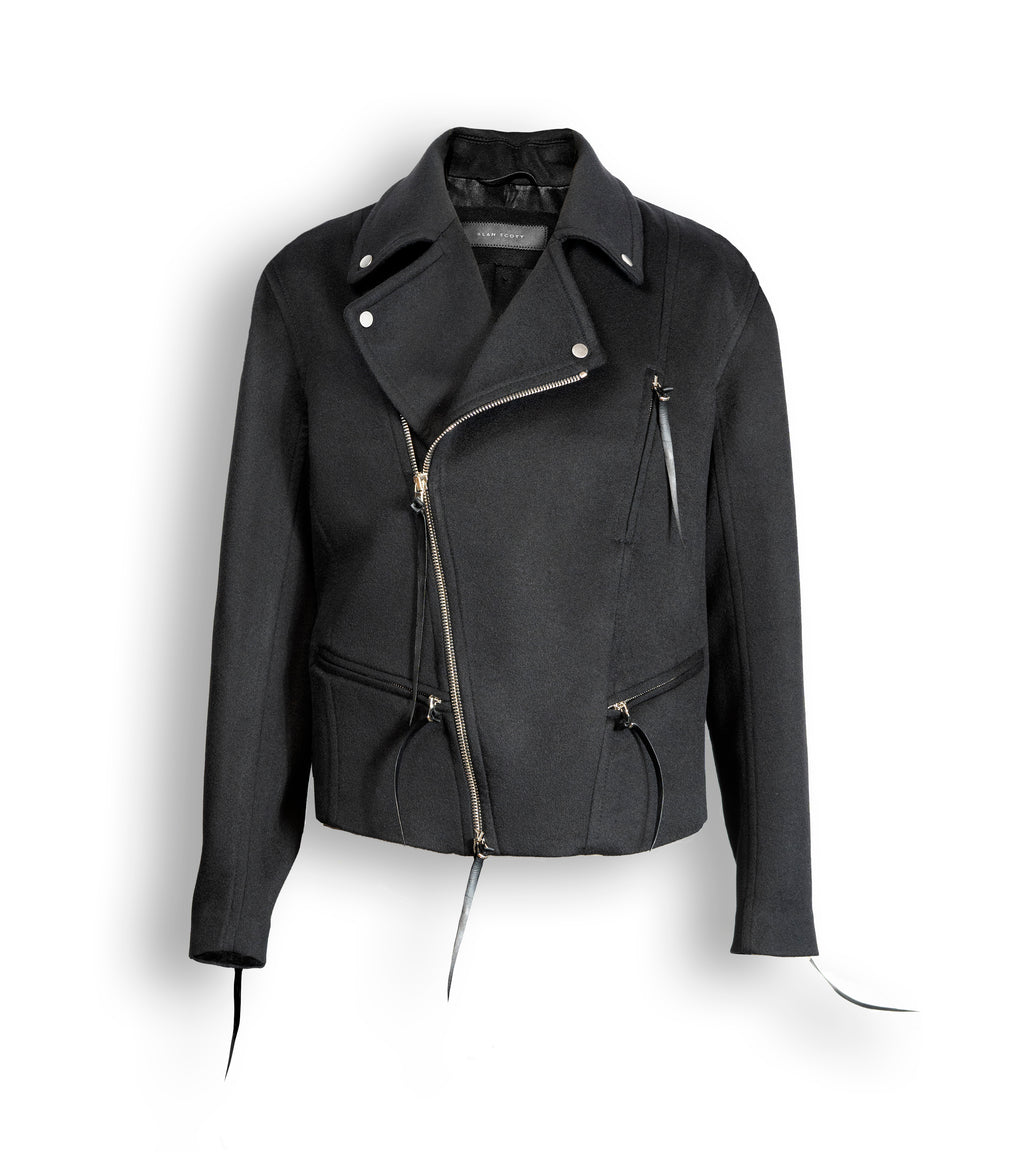 カシミアストレッチバイカージャケット