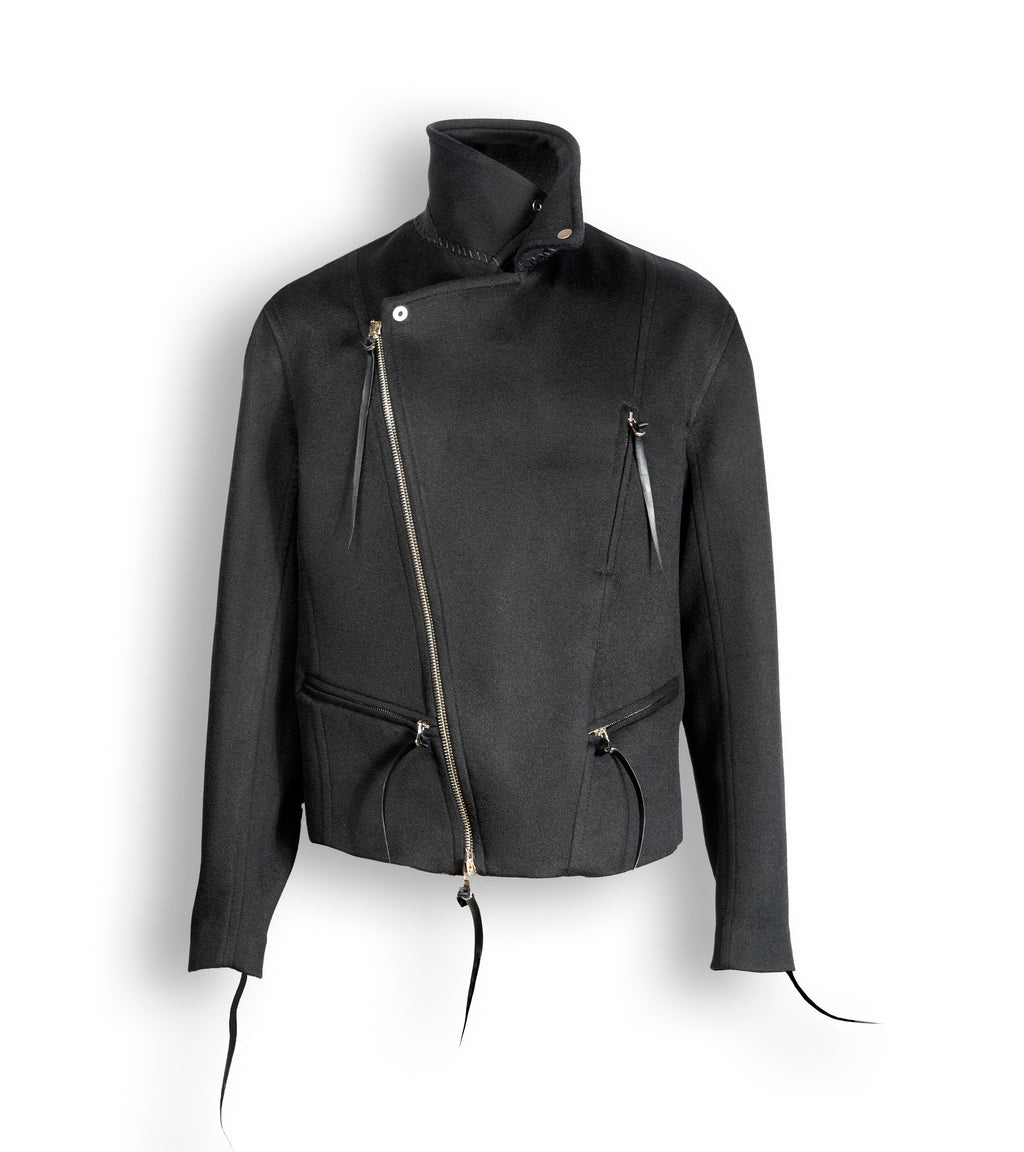 カシミアストレッチバイカージャケット