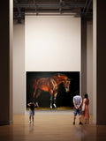 120" x 80"Original Hand painted Lifesize Portrait side view Acrylic Medium
