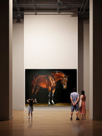 120" x 80"Original Hand painted Lifesize Portrait side view Acrylic Medium