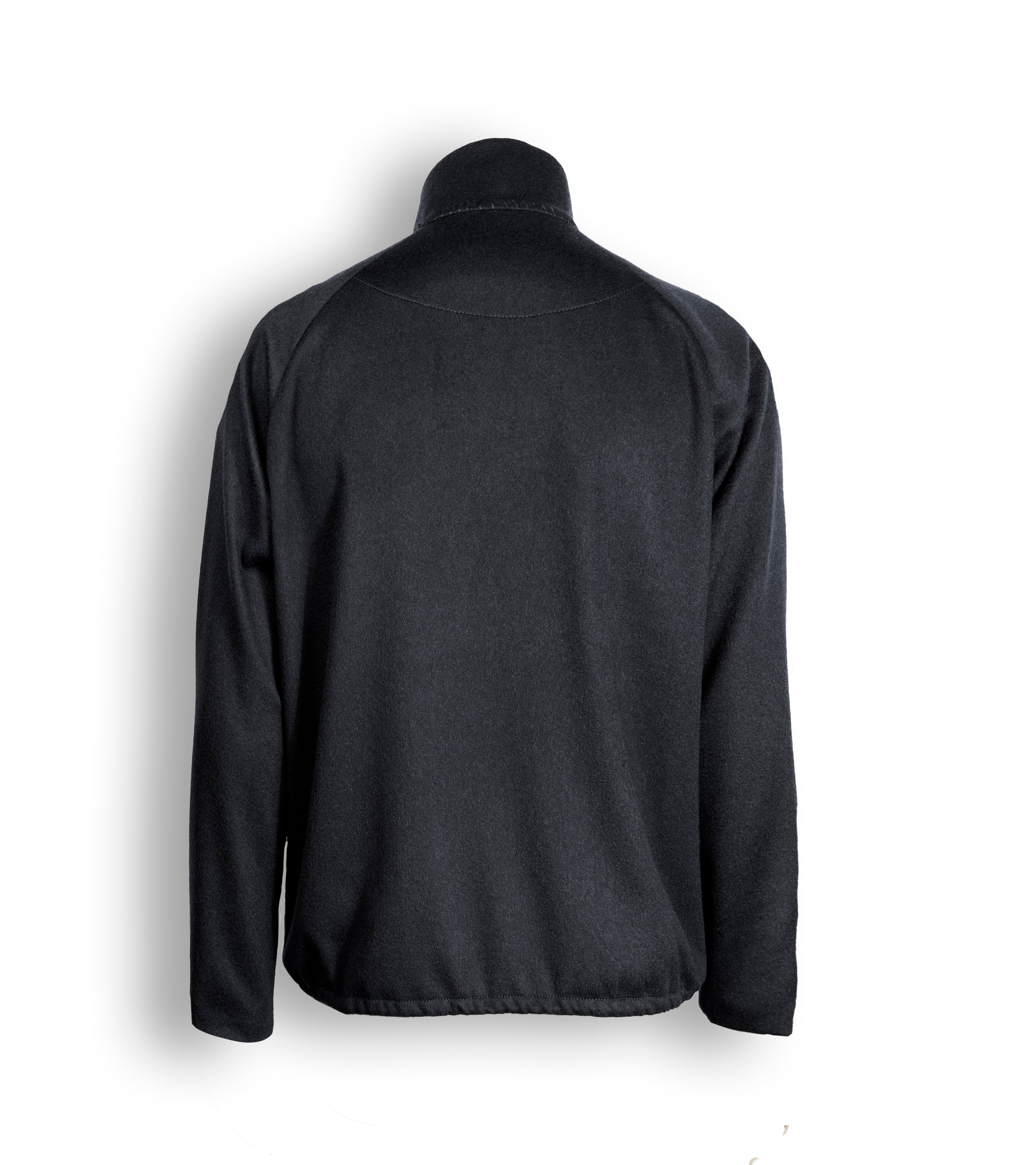 TOP DA CICLISMO IN CASHMERE ELASTICIZZATO NERO