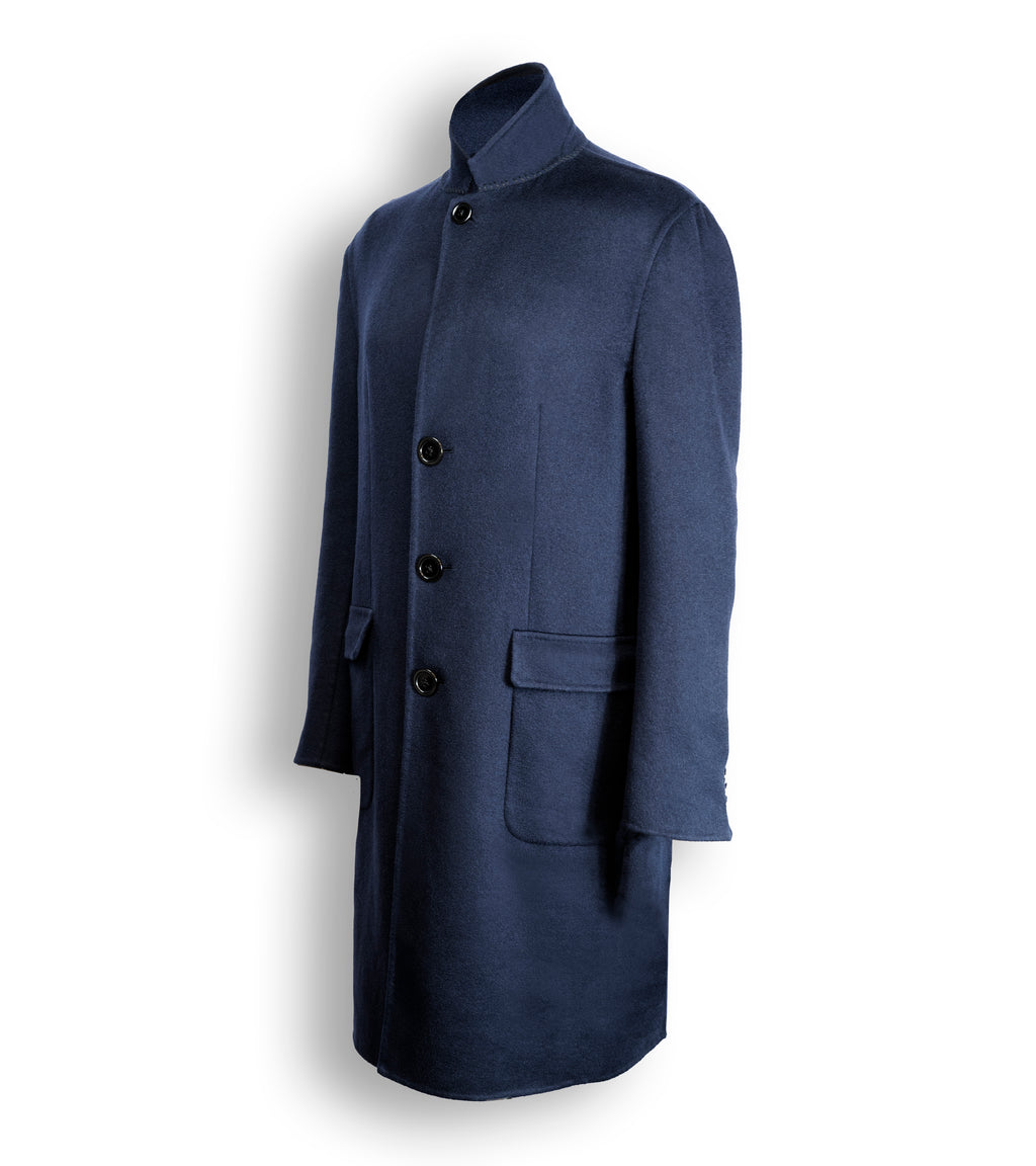 CAPPOTTO DOUBLEFACE IN CASHMERE STRETCH NAVY