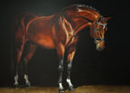 Original Hand painted Lifesize Portrait side view Acrylic Medium