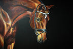 Original Hand painted Lifesize Portrait side view Acrylic Medium