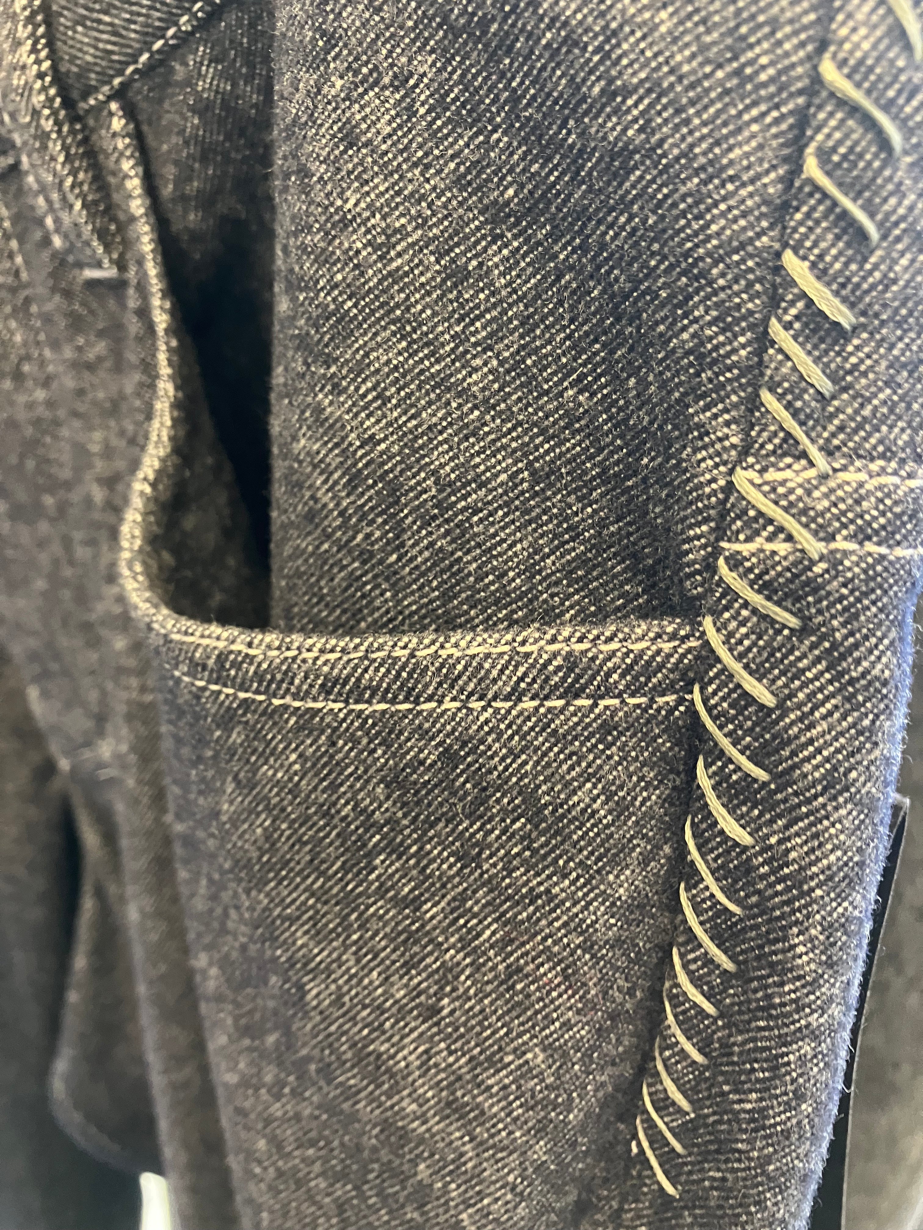 カシミアストレッチデニムジーンズ