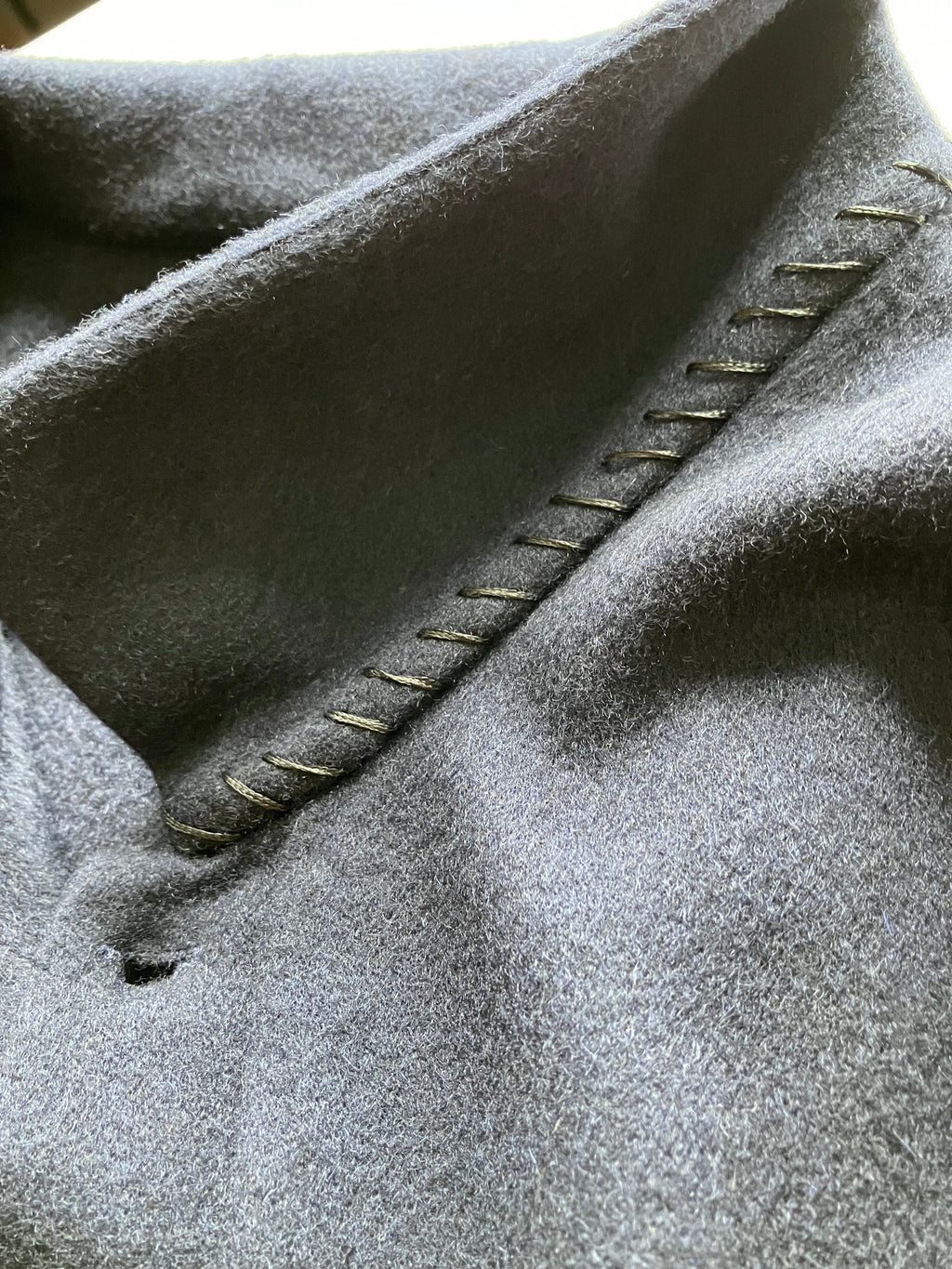 POLO IN CASHMERE ELASTICIZZATO SS NAVY 