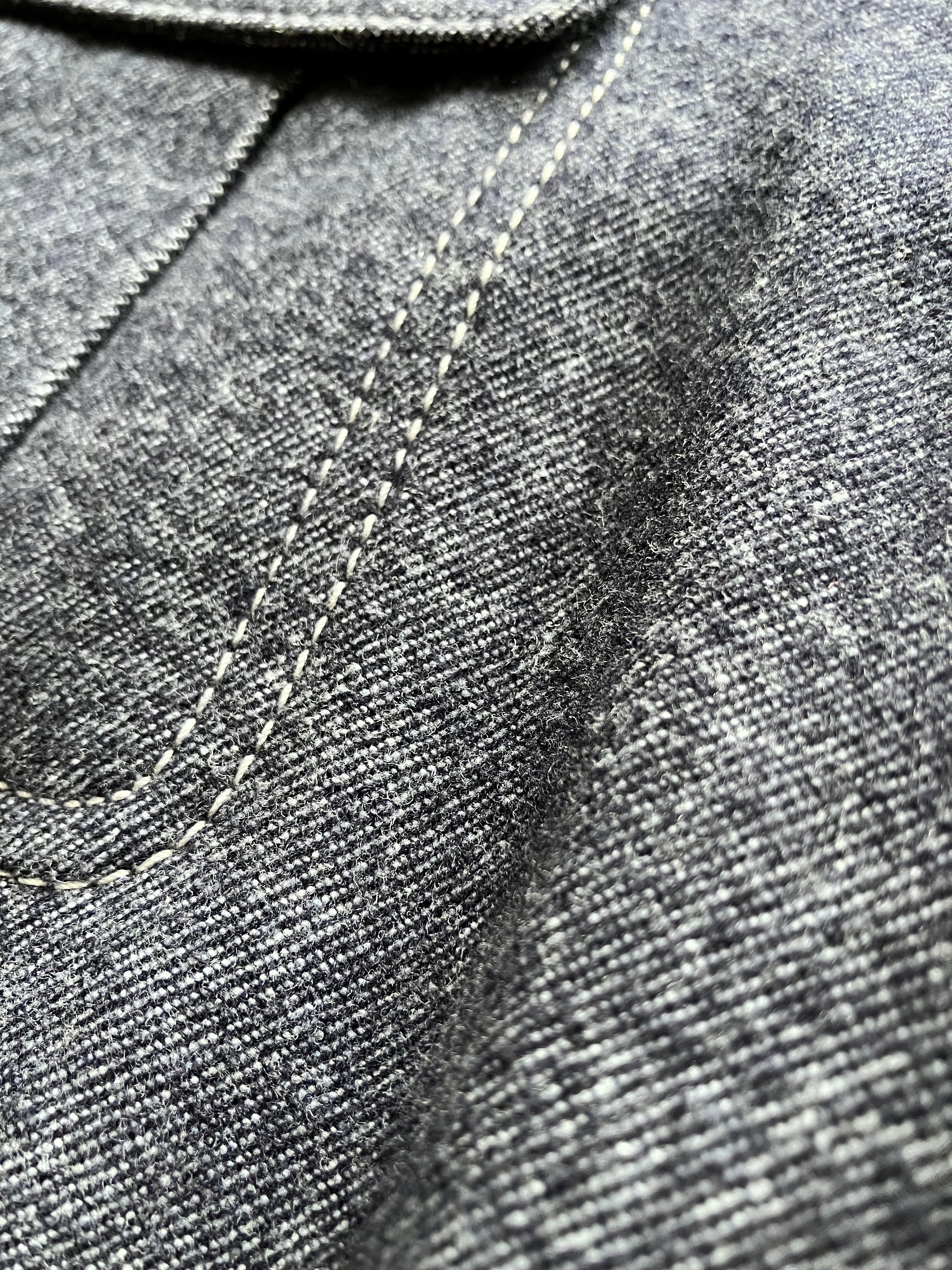 カシミアストレッチデニムジャケット