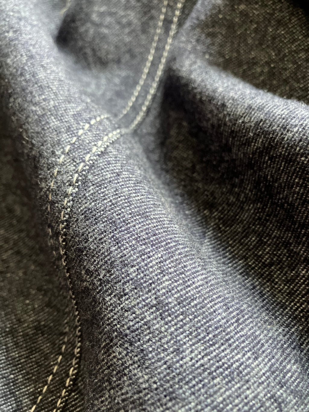 カシミアストレッチデニムジャケット