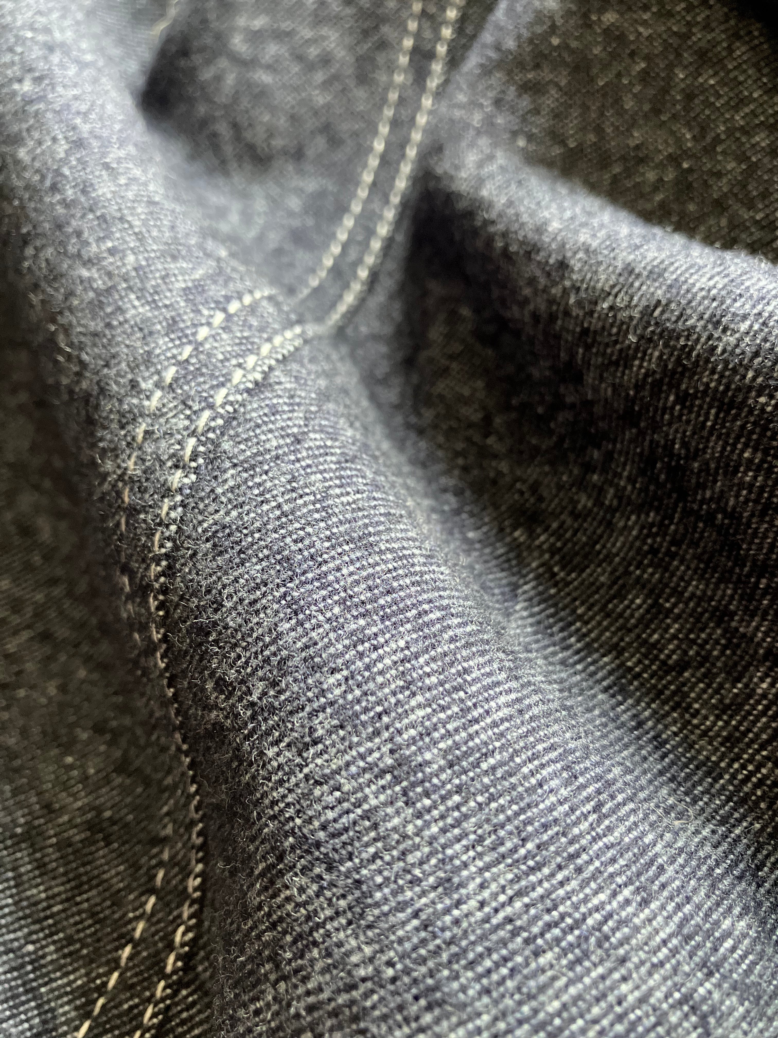 カシミアストレッチデニムジャケット