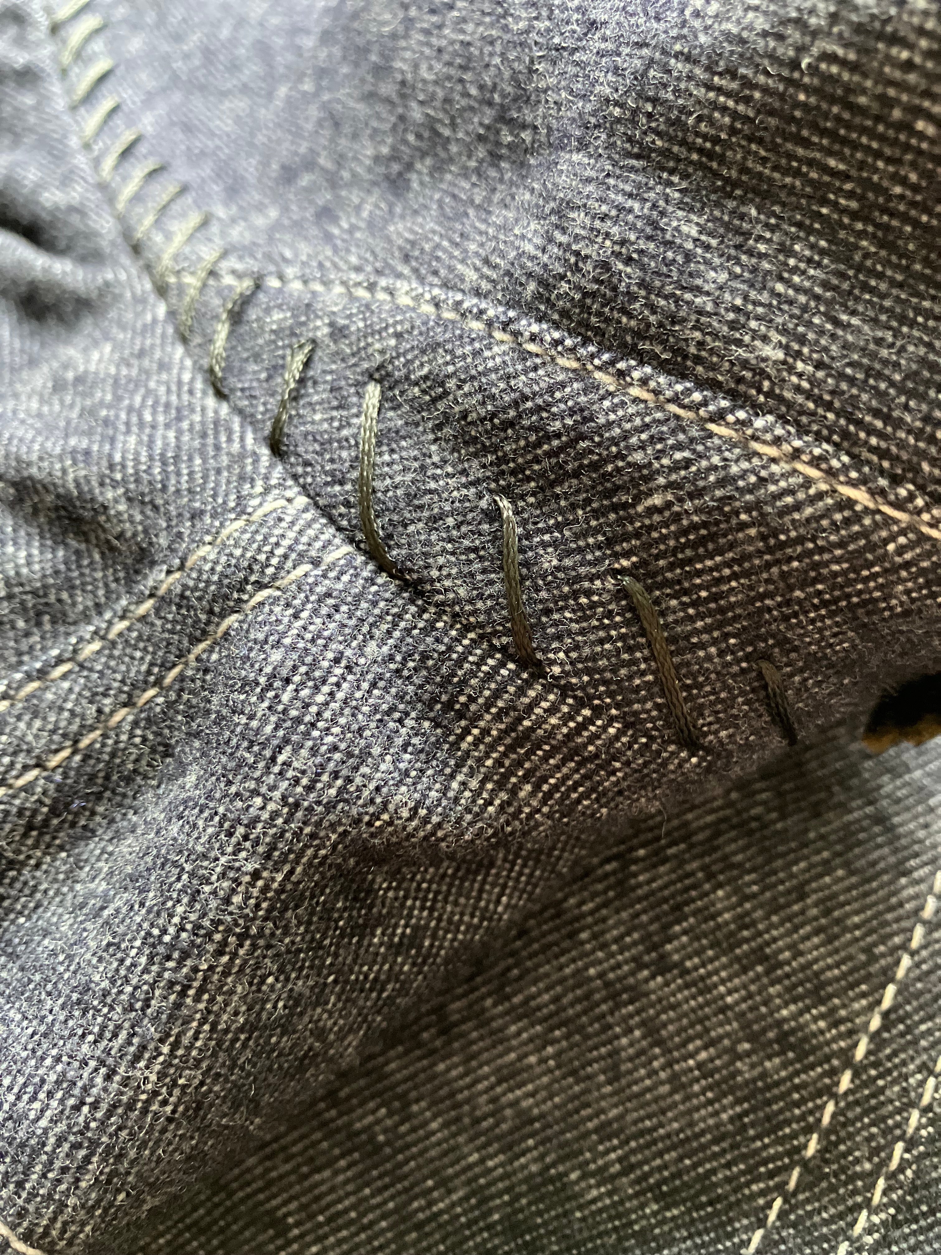 カシミアストレッチデニムジャケット