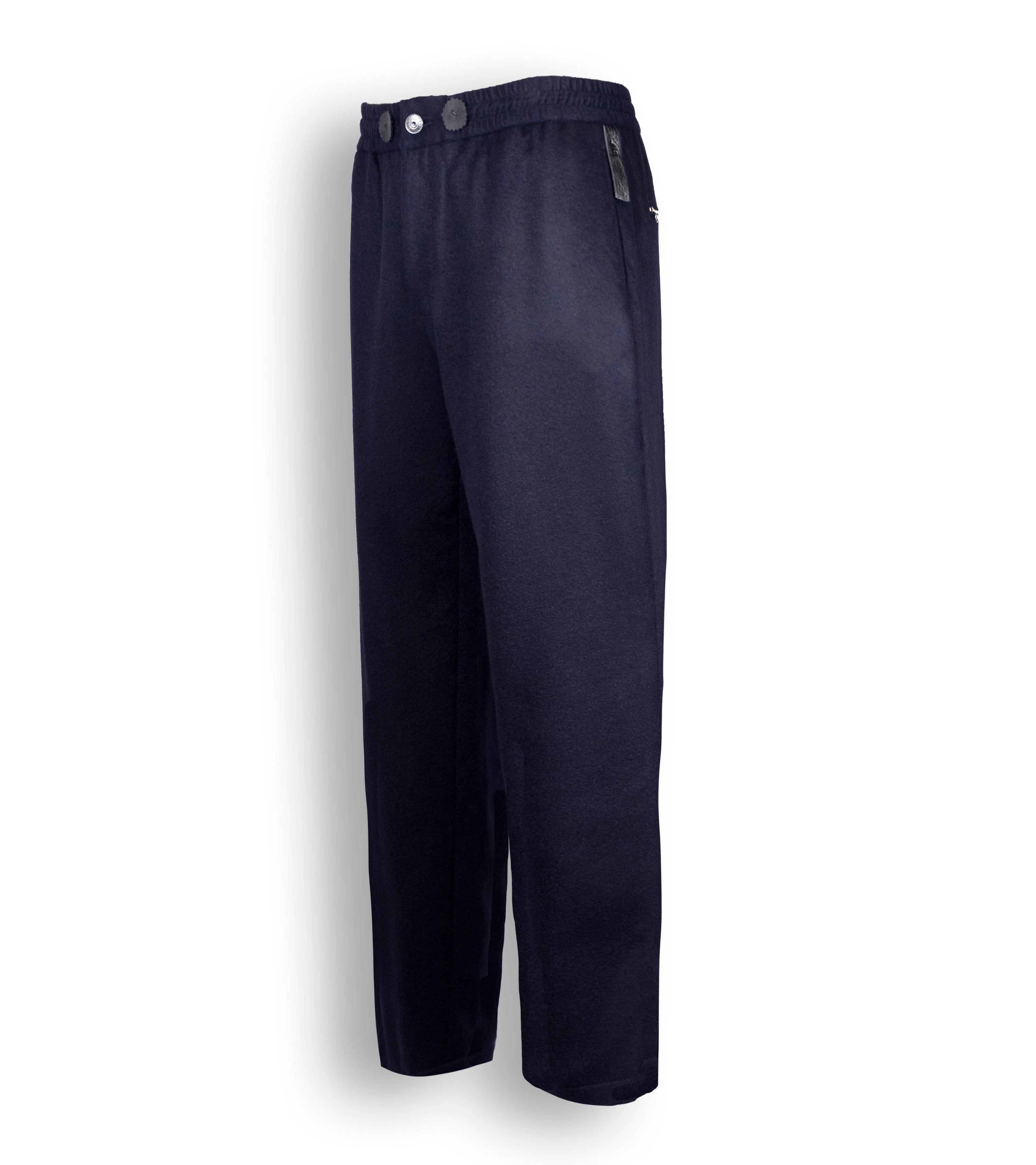 フラットヘムのカシミアストレッチジョガー