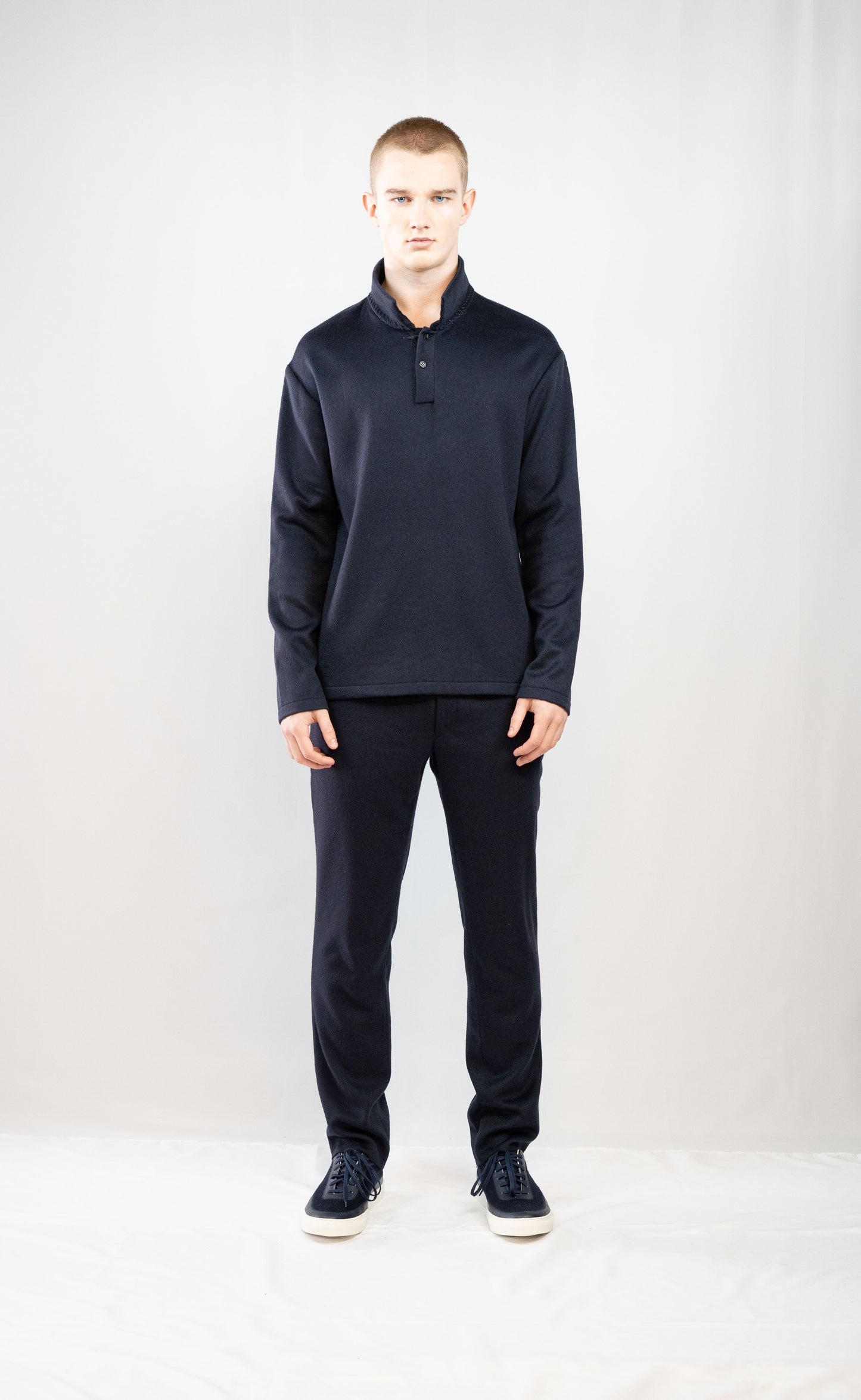 MERLIN POLO long sleeve navy