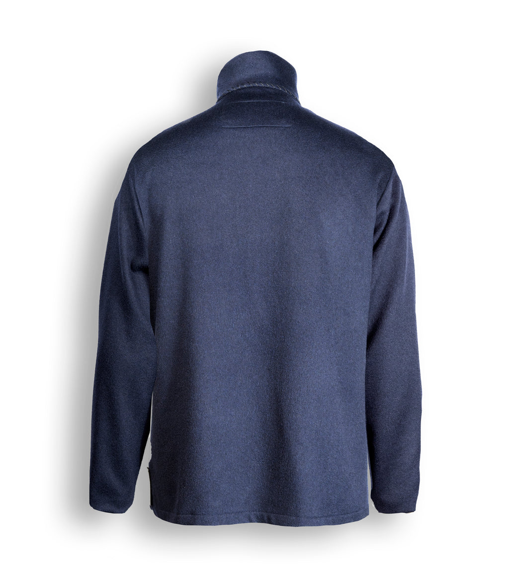 POLO IN CASHMERE ELASTICIZZATO LS NAVY 
