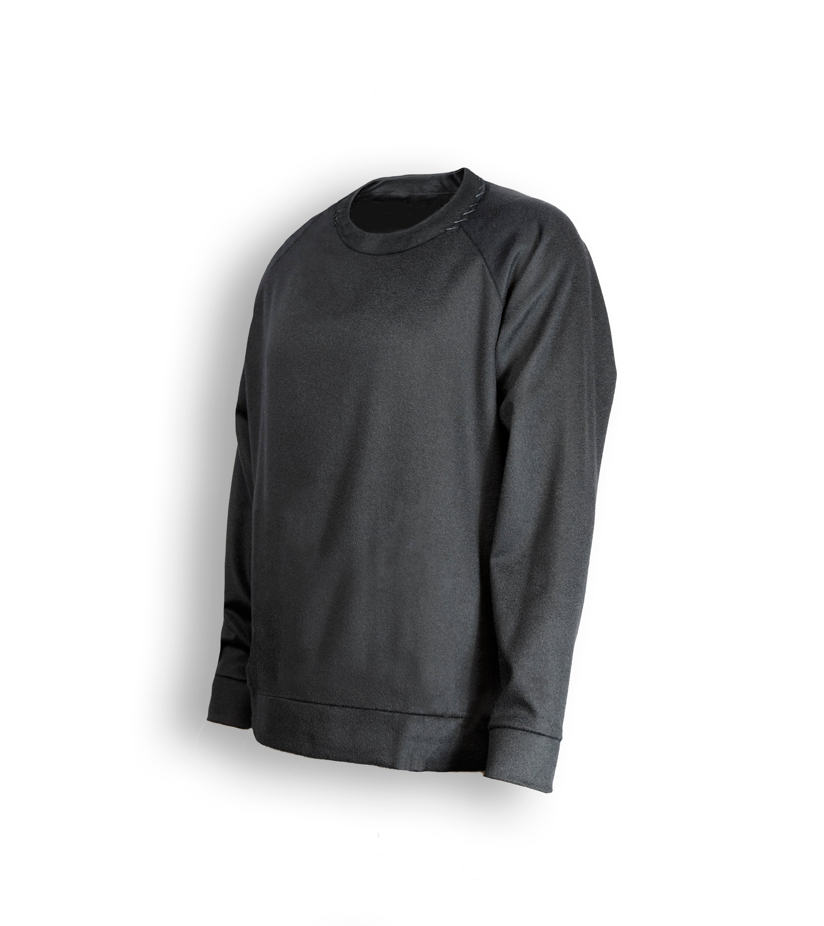 カシミアストレッチスウェットシャツ