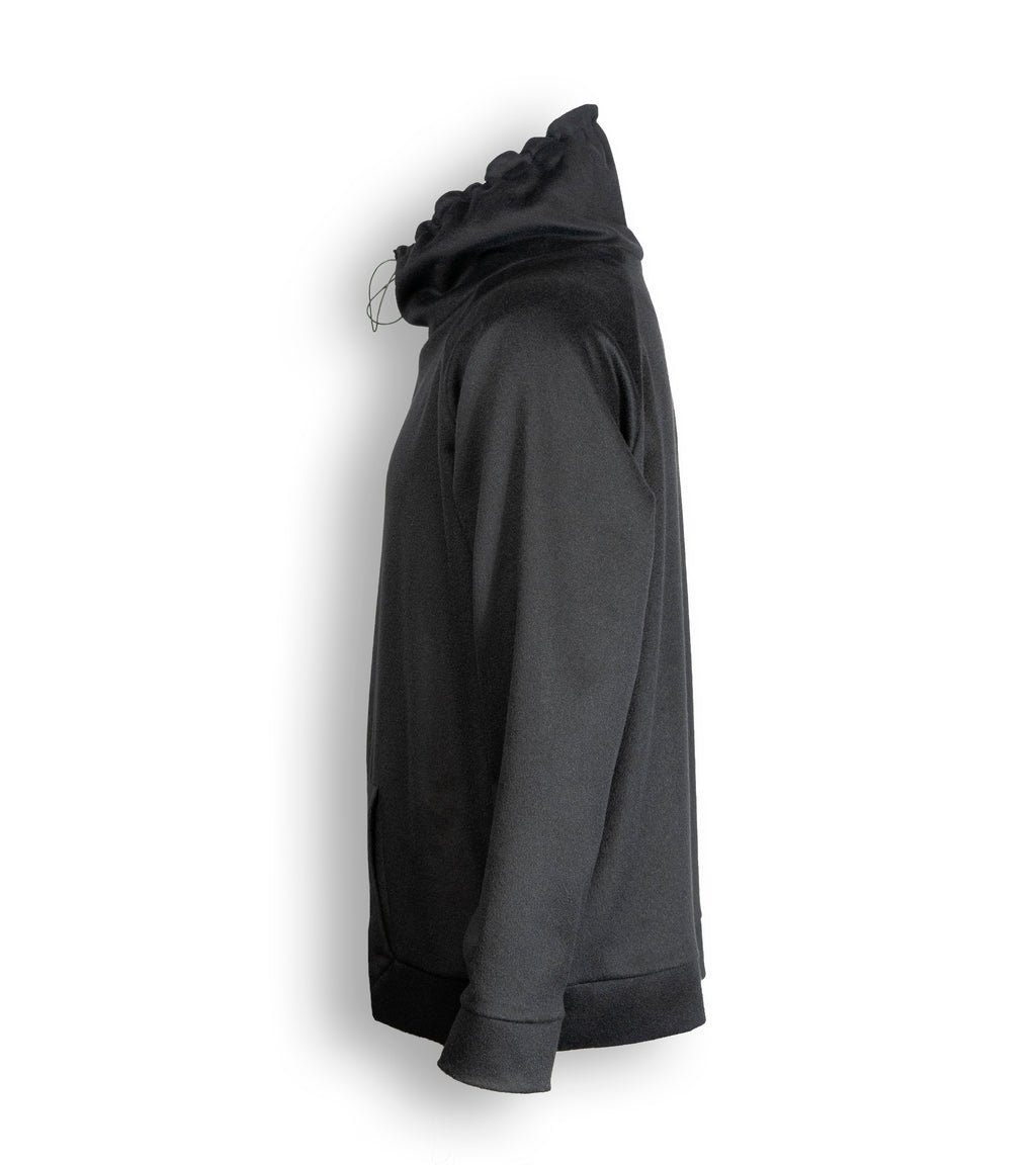 TOP IN CASHMERE ELASTICIZZATO CON COLLO AVVOLGENTE 