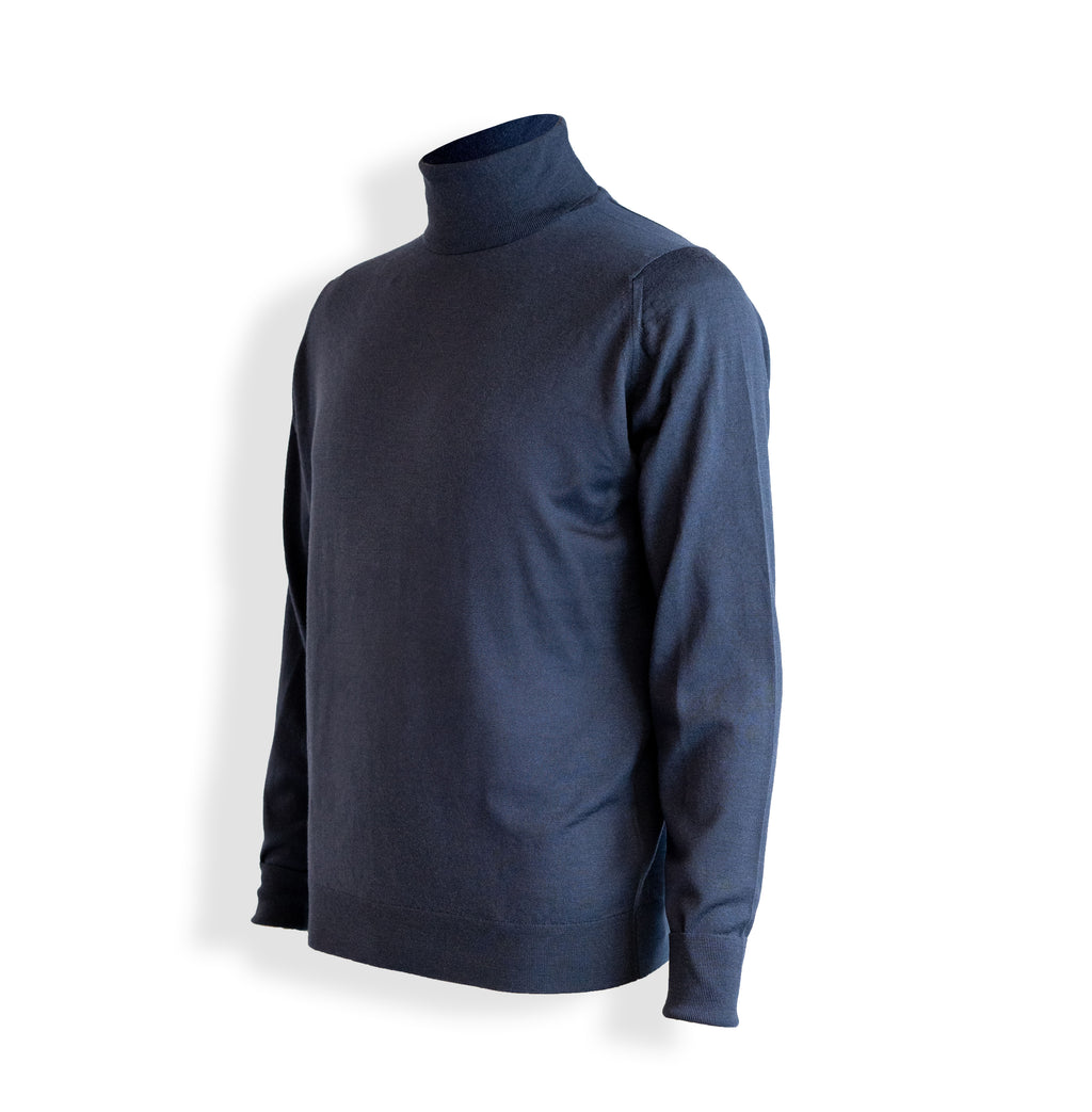 KESTREL KNIT ROLL NECK navy
